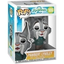 Funko Pop! Zootopia 2 - Pawbert Lynxley #1656 Vinyl Figure with Case