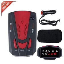 GPS Integrated 360° Radar Detector with Voice Alert for Effortless Travel Safety