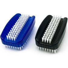 2 Pack Nylon Bristle Nail Brush Fingernail Brushes Soft Stiff Nail Scrubber