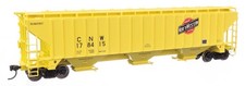 HO Scale - WALTHERS 910-49036 CHICAGO  NORTH WESTERN 3-Bay Covered Hopper Car