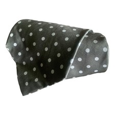 Burberrys of London Tie Men's 100 Silk Green Polka Dot Career Vintage Luxury