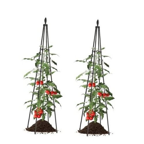 Garden Trellis for Climbing Plants Outdoor, 4ft Tall Tomato Cage Cucumber