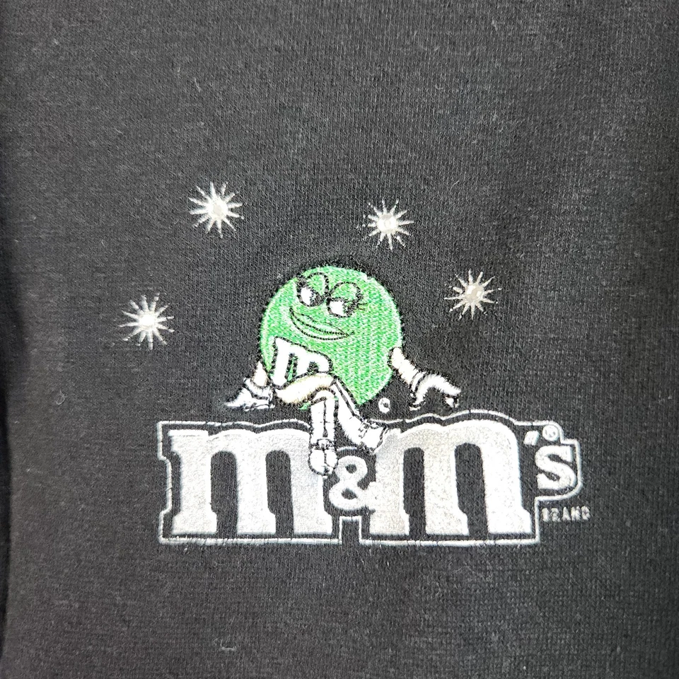 Sudadera con Capucha Cremallera Completa De Colección M&M Para Mujer Extra Grande Sudadera Chaqueta Bordada Y2K Foto 3 de 4