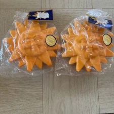 Vintage 1995 New Celestial Sun Floating Candle Whimsy Goth Face Lot Of 2 NOS 🌞