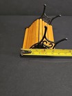 DOLLHOUSE BEAUTIFUL VINTAGE WOOD & METAL BENCH  CLASSIC STYLE FURNITURE ADORABLE — photo 7