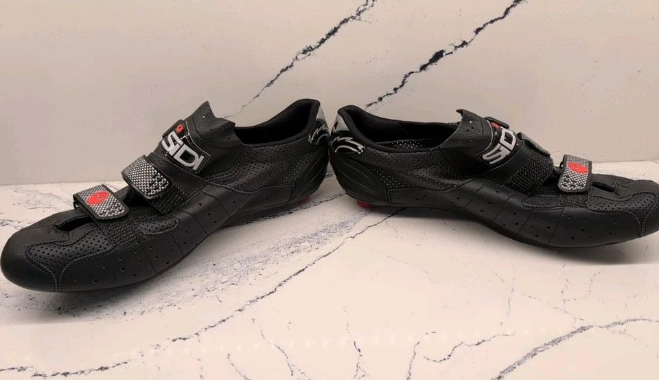 Zapatos de ciclismo Sidi cierre de correa hebilla de trinquete para hombre EU48 (US 14) EUC Foto 3 de 4
