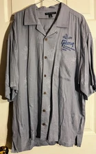 Port Authority 2004 Blue Button Front Shirt XL  Gibson Executive Meeting Miami