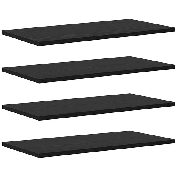 Regalbrett Holzwerkstoff 60 X 30 X 1,5 Cm Schwarz 4 StüCk-image