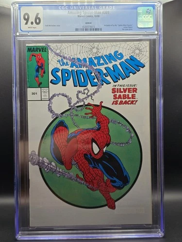 🕷️AMAZING SPIDER-MAN #301 CGC 9.6 Toy Biz Variant  RAREST 301 🔑 McFarlane