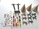 Vintage Playmobil Geobra 1974 1977 lot Cowboy Figures Sheriffs Indians