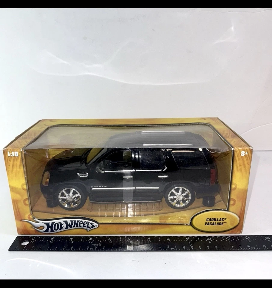Cadillac Escalade 1:18 negro Hot Wheels, nuevo modelo diecast raro coleccionable Foto 2 de 4