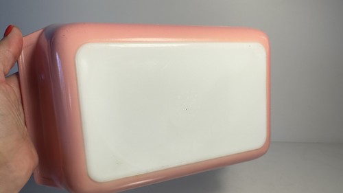 Vintage Pyrex Gaiety Daisy Pink Spacesaver Casserole Dish Deep with Lid - Picture 8 of 14