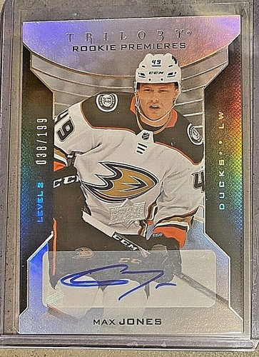 Upper Deck Trilogy Rookie Premieres 2019-20 automático nivel 2 XXX/199 - selección U *2459 - Imagen 2 de 2