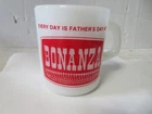 Vintage Bonanza Restaurant Fathers Day Coffee Mug Cup Galaxy Mexico Milk Glass