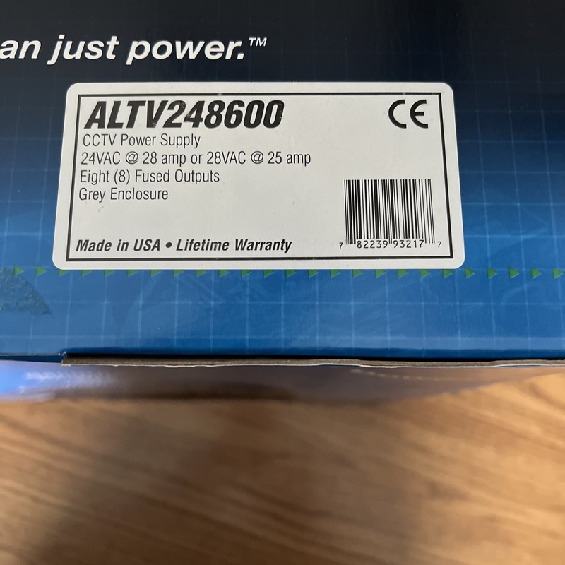 Altronix  ALTV248600, CCTV Power Supply 24VAC 28A or 28VAC 25A *8 Fused Outputs