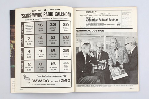 Vintage 1962 NFL Program Washington Redskins Los Angeles Rams - Picture 5 of 5
