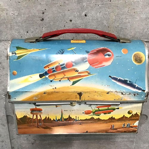 Fiambrera Termo de Lata 1960 De Colección Raro - Imagen 5 de 13