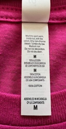 LYFT White Logo Graphic T-Shirt Tee Medium Pink NWT - Picture 4 of 4