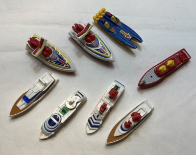 Vintage Kinder Surprise Egg Toy Yachts Speedboat 90s Lot