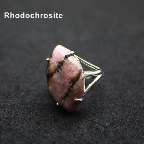 Kristall Quarz Stein Chakra Fingerring Offen Einstellbare Heilung Reiki Geschenk - Picture 15 of 25
