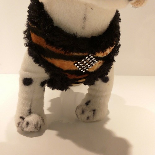 Hundegeschirr Leo Glitzer Softgeschirr Chihuahua Pomeranian Hunde Winter Plüsch - Bild 5 von 6