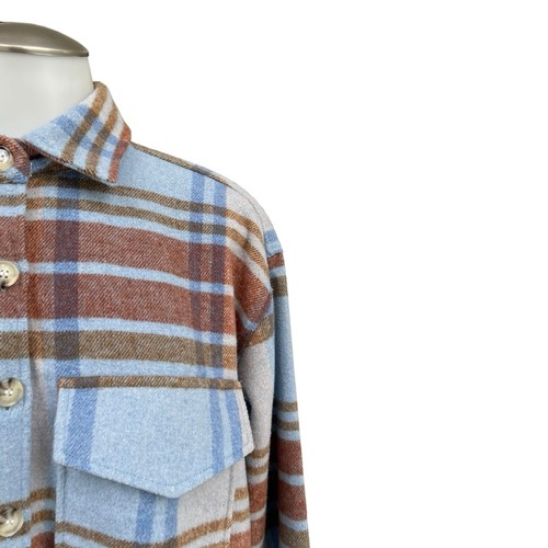FORD Womens XS Bronco Relaxed Flannel Shirt Button Up Pockets Heavyweight Cars - Picture 15 of 24