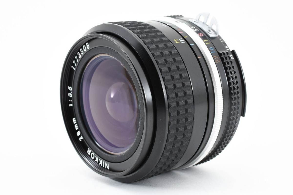 Nikon New NIKKOR 28mm f/3.5 Ai convert Lens w/ case from