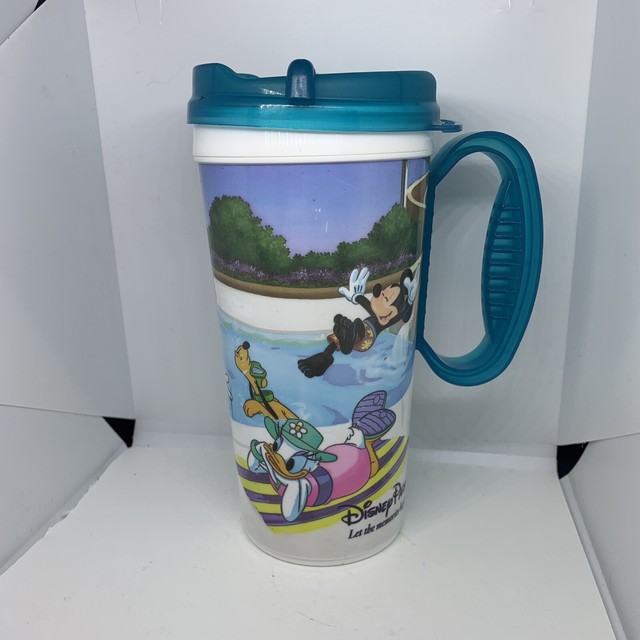 Vintage Disneyland Disney Parks Souvenir Plastic Travel Mug Cup