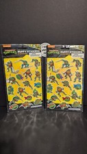 Lot Of 2 - TMNT - 17ct Puffy Sticker Packs - Teenage Mutant Ninja Turtles