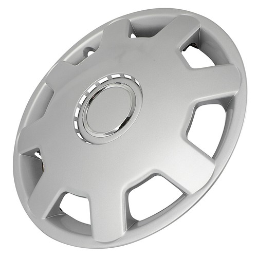 Silver 13" Set of 4 Snap On Full Hub Caps Wheel Covers Fit R13 Tire & Rim ABS - Picture 5 of 9