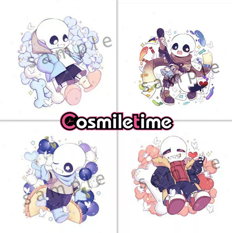 Anime Undertale Sans Asriel Frisk papyrus Acrylic Keychain Keyring Chain  Holder