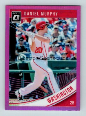  2018 Donruss Optic Pink Daniel Murphy