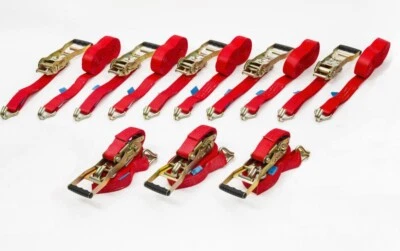 LOADCARE 8x 2tlg. Langhebelratsche Spanngurt Zurrgurt Ratschenzurrgurt 5t 5 Tonnen 8m