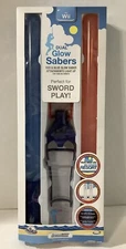 dreamGear for Nintendo Wii Dual Glow Sabers Swords Red Blue Attachments Light Up