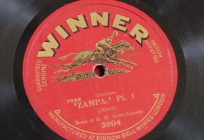 78rpm BAND OF SCOTS GUARD herold - ZAMPA OVERTURE 1&2 , winner 3904
