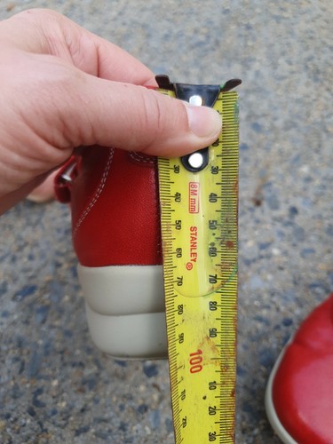 FIDELIO Helga H Comfort Shoes Orthotics 6 Red Ballerinas Mary Jane Sneaker Sole - Picture 11 of 12