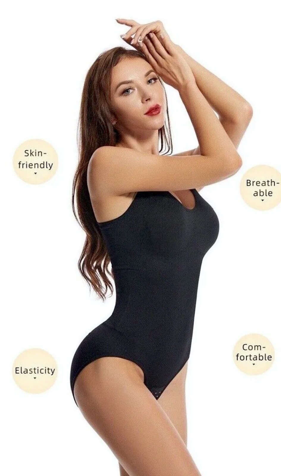 Stretch Bodysuit Spaghetti Strap Booty Lifting Shapewear for Women Going  Out Shaping Slimming Skimpy Comfort Workout : : Clothing, Shoes 