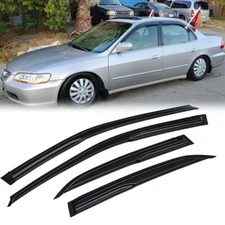 FOR 98-2002 6TH HONDA ACCORD SEDAN JDM WINDOW VISORS RAIN GUARD WIND DEFLECTORS