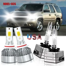 For Chevy Tahoe 2015-2020 HID LED Headlight Bulbs Conversion Kit High Low Beam