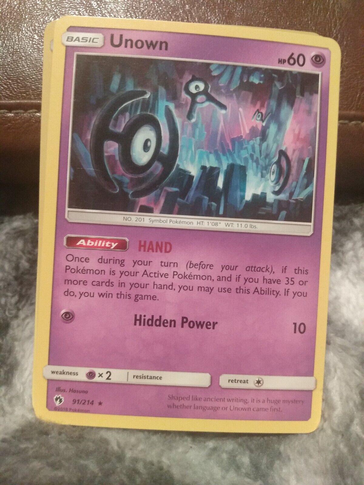 Unown (90) - SM - Lost Thunder - Pokemon