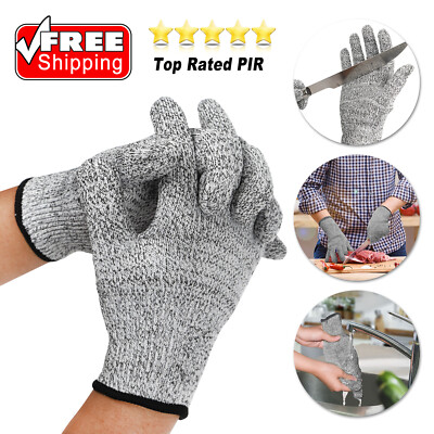 2PCS Cut Proof Stab Resistant Safety Butcher Gloves Kitchen Level  Protection
