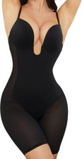 Slimers Body Shaper for Women Tummy Control Plunge Backless Shapewear Medium