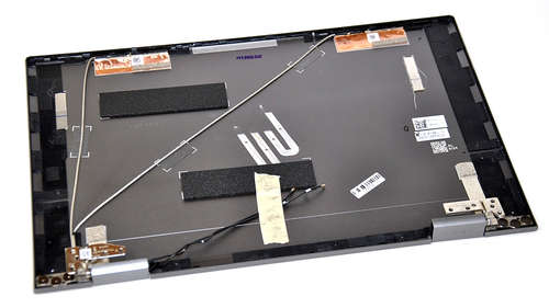 N40694-001, BACK COVER, MNS MINERAL SILVER, W/ ANTENNA, HINGES, HP 15-EW GRADE A - Afbeelding 2 van 4
