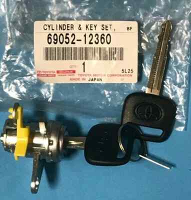 Toyota Genuine CYLINDER & KEY SET, DOOR LOCK, LH 69052 - 12360 | eBay