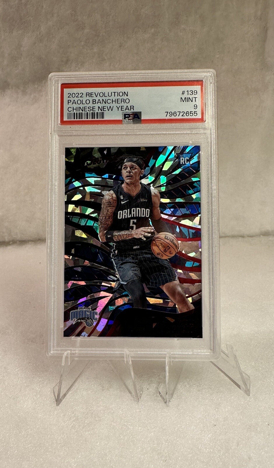 2022-23 Panini Revolution Paolo Banchero #139 Chinese New Year RC Rookie PSA 9