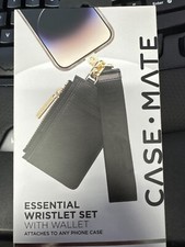 Case Mate Essential Wristlet Set with Wallet for Most Cell Phones Black
