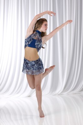 Child Large UNITARD Contemporary Ballet Dance Costume Dress INNOCENCE
