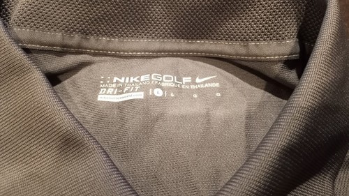 J.P. Morgan Nike Golf Men's Polo Shirt Swoosh Dri-Fit Size Large Gray NWT - Picture 3 of 8