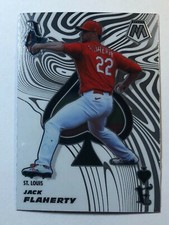 2021 Panini Mosaic Jack Flaherty Black Aces #ACE14 Prizm St. LOUIS Cardinals