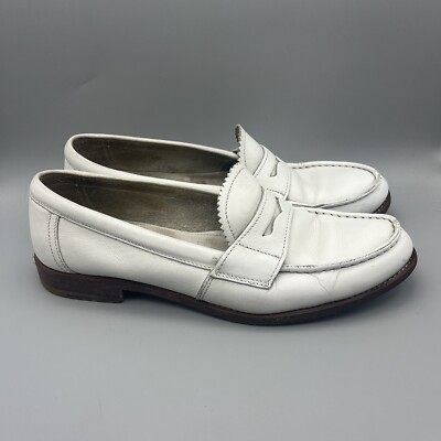 Prada White Leather Fringe Loafer 36.5 Moccasin flats shoe | eBay